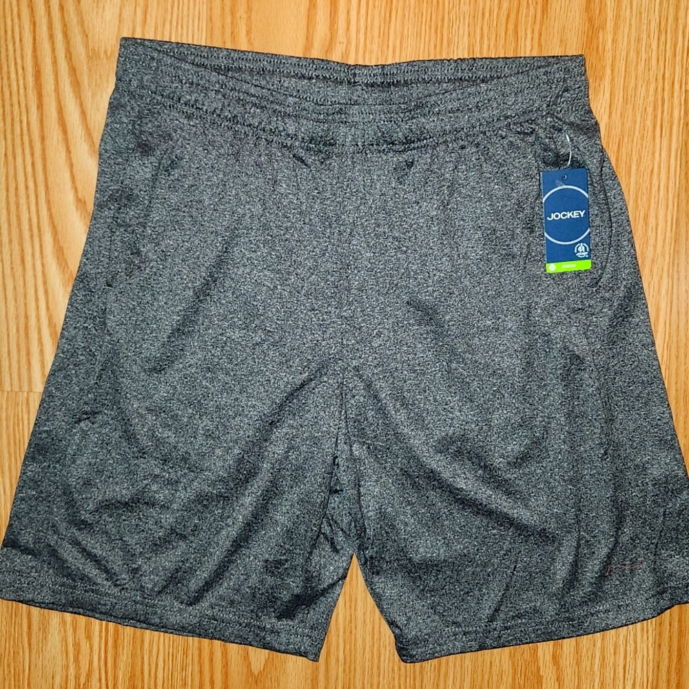 NWT Jockey Peached Jersey Sport Shorts 8" Inseam